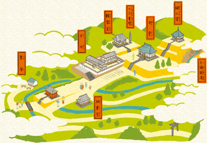 神峯山寺境内